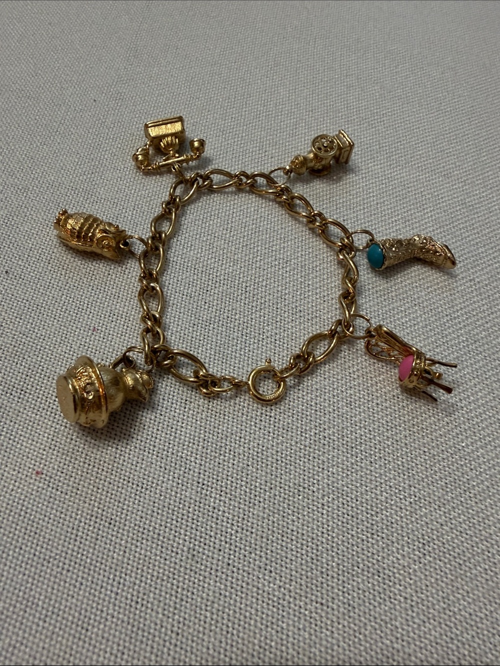 Vintage Avon Gold-Tone Charm Bracelet